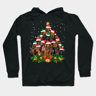 Funny Dachshund Christmas Tree Hoodie